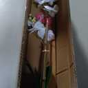 Dolly Parton White Artificial Orchid in Pink Ceramic Pot, 9.8x5.5x24 Inch