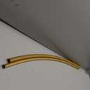 Chrsouly Curved Shower Rod, Adjustable 40-72 Inches Extra Wide Shower Curtain Rod, Rust Proof Heavy Duty Curved Shower Rods for Bathroom, Bathtub, Need to Drill, Gold