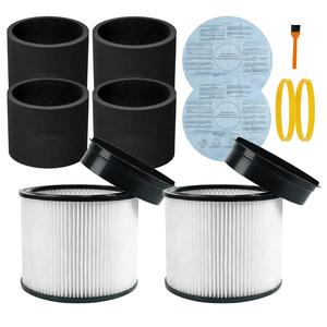 90304 Replacement Filter, 90107 dry filter, 90585 Foam Sleeve Compatible with shopvac filter 90304 90350 90333 90585, Fits Most 5 Gallon and Above Wet Dry Vacuum Cleaner (2+2+4+2+2+1)