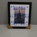 Frame Amo 10x12 Black Picture Frame with 5.5x8.5 White Mat Opening for 6x9 Image, 1 Inch Border, Acrylic Face, for Wall or Table