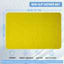 Non-Slip Bathtub Mat, Anti Slip Shower Mat, Fast Drying Bathtub Mats, Foot Scrubber Mat, Anti Slip Mat for Tub, Floor, Bathroom, Kitchen, Home, Hotel (Yellow 40"28")