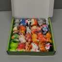 DMIGHT Party Favors for Kids 24PCS Safari Animal Squishy Toys,Goodie Bag Stuffers, Pinata Stuffers,Birthday Gifts for Boys & Girls,Treasure Chest Prizes,Classroom Prizes for Kids