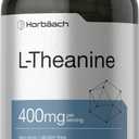 Horbach L-Theanine 400mg | 400 Capsules | High Potency Supplement | Non-GMO & Gluten Free (400 Count (Pack of 1)), BBD 03/2028