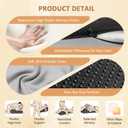 Wedge Pillow for Couples Intimacy, Ergonomic Memory Foam Support Cushion for Spine, Hip & Back Alignment, Positioning Pillow with Removable Cover for Adult Bed, Lounge, Reading & Relaxation