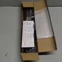 Black Curtain Rods for Windows 28 to 60 inch, Adjustable Curtain Rod Set with Brackets Easy Install, Decorative Slender 5/8 Diameter Drapery Rod, Heavy Duty Drape Pole for Living Room, Bedroom