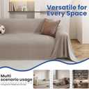 Couch Cover for Dogs, 78"x91", Chair Covers Armchair Oversized, Sofa Covers Washable, Sectional Pet Couch Cover for 1 Cushion Couch Sofa, Furniture Protector, Khaki