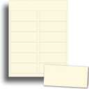 65lb Natural Cream Matte Printable Place Cards for Table Setting - 25 Sheets / 150 Tent Cards - 6 per page 1 7/16" x 3 3/4" Printable Name Card Paper for Inkjet/Laser Printers