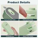 Mini Bag Sealer, Upgraded 2 in 1 Heat Sealer & Cutter,Rechargeable USB-C Heat Seal Machine with Magnet, Portable Resealer Machine Sealer for Plastic Bags, Chip Storage,Snacks Freshness (Green)