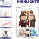 23.6'' Tall Acrylic Display Case 13.8''x12.2''x23.6'' Clear Display Case