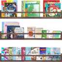 AZSKY Nursery Book Shelves Deep Walnut Wall Mount Floating Book Shelf for Bedroom Wooden Wall Book Shelf Children Kids Toddler Wall Bookshelf 36 Inch a Set of 3 Same Sizes