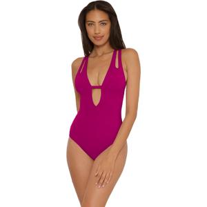 BECCA Women's Standard Color Prism One Piece, Wine, Small