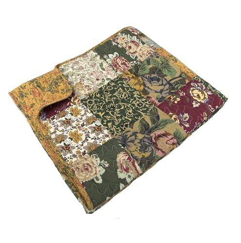 Greenland Home Antique Chic Quilted Patchwork Throw, 50" x 60" , Multicolor