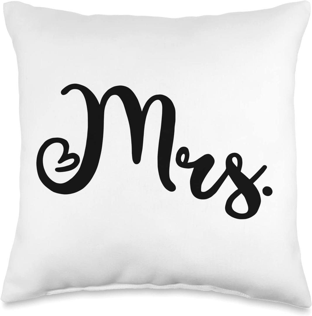 Mrs. Throw Pillow, 16x16