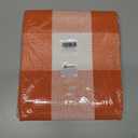 KOZYFLY Buffalo Plaid Rug 27.5x43 Inches Orange and White Checke Rug Halloween Fall Door Mat Cotton Washable Area Rugs Door Mat Outdoor Entrance for Front Porch Entryway Fall Farmhouse