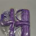 Pedal Resistance Bands with Handles, Durable 6-Tubes Multifunction Pedal Resistance Band, Natural Rubber Foot Pedal Resistance Bands, Fitness Resistance Bands for Abdomen, Waist, Arm, Leg (Purple)