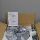 Caged Ceiling Fan with Lights,20in Low Profile Ceiling Fan, Small Rustic Industrial Farmhouse Ceiling Fans with Lights,Reversilbe Flush Mount Fandaliers Fan Light Ceiling Fixture for Bedroom Kitchen