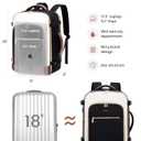 LOVEVOOK Large Travel Backpack for Women, TSA Carry on Backpack for Airplanes, 40L Personal Item Travel Bag for Women fits 17" Laptop,Waterproof Carry on Bag Airplane Approved with 3 Packing Cubes
