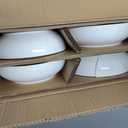 LE TAUCI Pasta Bowls 45 oz, Salad Bowls Set for Serving Soup, Pasta, Noodle, Dinner, Large Kitchen Bowl Plates, Microwave Safe - 8.5 Inch, Set of 4, White
