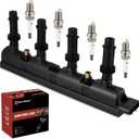 UF669 Ignition Coil Pack & Iridium Spark Plugs Compatible with Chevy Cruze Cruze Limited Sonic Trax Volt Buick Encore (Only 1.4L) L4 2011-2019 UF669 Coil Pack Sets of 1