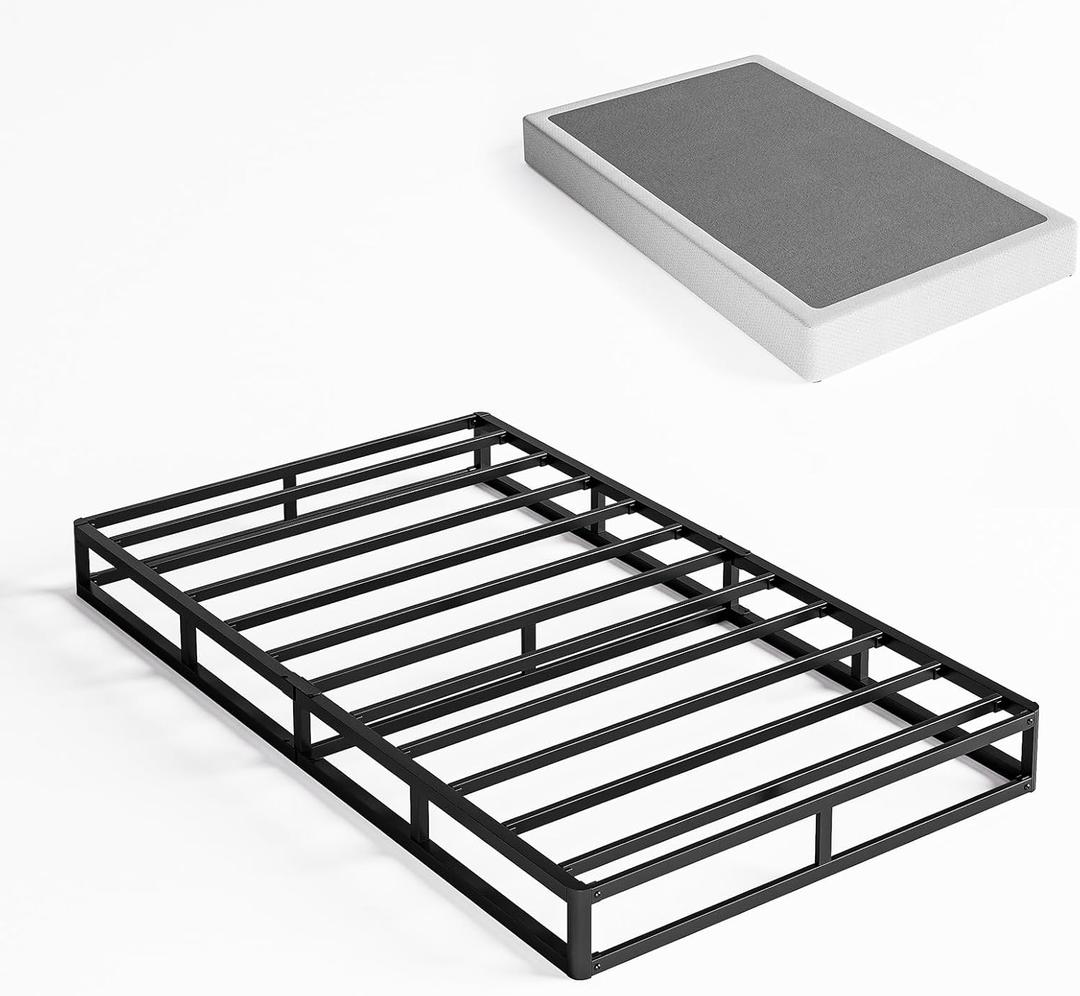 ZIYOO Twin XL Box Spring, Metal Box Springs, 7 Inch Mattress Foundation, Easy Assembly, Heavy Duty Support for 1000lbs, No Noise