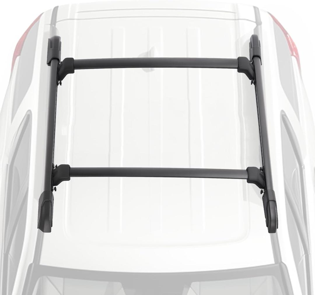 KUAFU Cross Bars + Side Rails Compatible with 2009-2015 Honda Pilot Roof Rack Replacement for 75260-SZA-A03ZA 75250-SZA-A03ZA Roof Top Luggage Rack Cargo Carriers