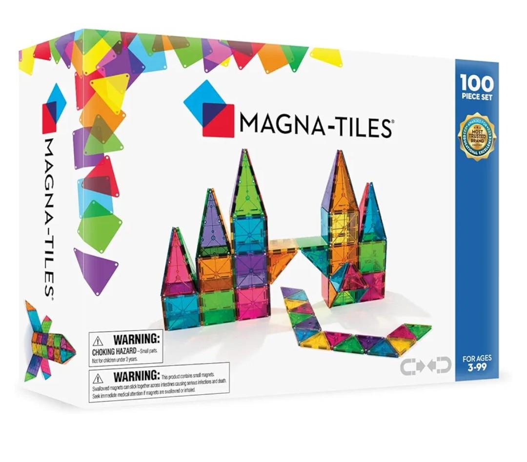 MAGNA-TILES Classic 100-Piece Magnetic Construction Set