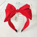 Big Bow Headbands for Women - Cute Red Bowknot Headbands Halloween Cosplay Christmas Holiday headband