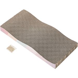 Cat Scratching Board cat Scratcher Cat Scratch Pad Cardboard cat scratchers for Indoor Cats Reversible Large Wide Corrugated with Catnip(1pc)