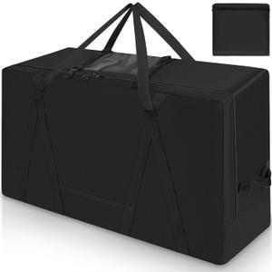 Folding Mattress Storage Bag,Trifold Memory Foam Mattress Carry Case,Portable Heavy Duty Mattress Moving Bag for Tri-Fold Guest Bed Mattress Fits 4" Single Mattress