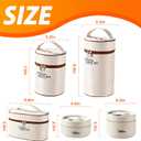 4 Tier Portable Insulated Lunch Container Set, Stackable Bento Box with Thermal Lunch Bag, Microwaveable Hot Food Container for Adults, Leakproof Thermal Food Container for Picnic, Work & Travel
