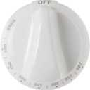 WB03K10036 Thermostat Knob for GE & Hotpoint Range Oven. Control Knob Replace Part Numbers WB3K10036, WB3K10037, WB03K10037, 242682, AP2014848, PS225985, EAP225985