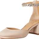 Jewel Badgley Mischka Cathleen Block Heel (9.5, Champagne)