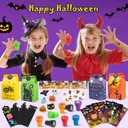 168PCS Halloween Party Favors for Kids, 24 Pack Halloween Stationery Gift Set, Halloween Goodie Bags Fillers Goodie Bag Stuffers for Kids, Trick or Treat, Classroom Prizes Reward