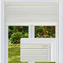 Cordless Cellular Shades, No Drill No Tools Light Filtering Honeycomb Shades, Pleated Blinds for Windows, Easy to Install, Light Cream 34" W x 48" H