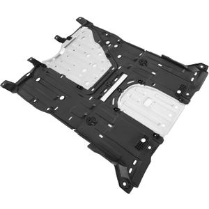 ECOTRIC Engine Splash Shield Plate Compatible with 2013-2015 Honda Civic Replacement for 74110TR3A20 Rear Lower Silvery Aluminum Engine Case Undercar Shield Guard