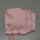 CHICMERS Women Silk Satin Tank Tops Sleeveless Camisole Blouses Scoop Neck Summer Basic Tank Shirt Business Casual Outfits Pink XL