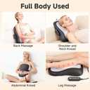 Shiatsu Back and Neck Massager for Pain Relief Deep Tissue, Up and Down Rolling Back Massager with Heat, 3D Kneading Massage for Office Home, Birthday Gifts for Women Men Mom Dad, Gray
