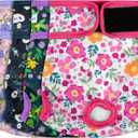 4 Pack Reusable Female Dog Diaper, Highly Absorbent Doggie Diapers for Female Dogs, Dog Diaper Large, Flowers