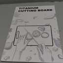 100% Titanium Cutting Board for Kitchen - Dishwasher Safe Chopping Boards with Handle, Reversible Charcuterie Board for Home Counter Outdoor Camping Housewarming Gifts for Women (13 x 9.1)