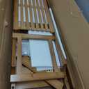 39.4" Bamboo Shoe Rack Bench, 3-Tier Entryway Bench with Thick Cushion, Flip-Top & Side Storage, Holds Up to 550 LBS for Hallway, Living Room, Bedroom