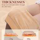 iceROSE Fleece Lined Tights Women - Sheer Black Thermal Leggings Thick Warm Pantyhose Fake Translucent Dress for Cold Winter, S-M