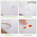 16 x 32 Inch Clear Table Cover Protector, Clear Desk Mat, Clear Table Protector, 1.5mm Thick Plastic Table Cover, Vinyl Table Protector, Clear Desk Pad, Desk Mats on Top of Desks