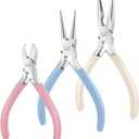 Mr. Pen- Jewelry Making Kit, 3 Pack Pastel Color Pliers, Mini Wire Cutters, Chain Nose and Craft Pliers for Earrings and Jewelry