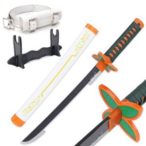Zisu Shinobu Sword - 23.6" Short Katana Replica for Kids - Complete with Belt, Stand, and True-to-Show Design - Shinobu Sword Ideal for Display