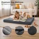 Large Plush Dog Bed for Crate with Washable Cover, 35x22, Grey
TPU Water Resistant Layer, Easy Clean Cover, Soft Plush Surface, Durable Oxford fabric, Non-Slip Base, Large Breeds ≤50lbs