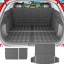 powoq Cargo Mat Compatible with 2023 2024 2025 Mazda CX-50 Trunk Mat Cargo Liner TPE Trunk Liner Replacement for 2023 2024 2025 Mazda CX50 Accessories (Trunk Mat+Backrest Liner)