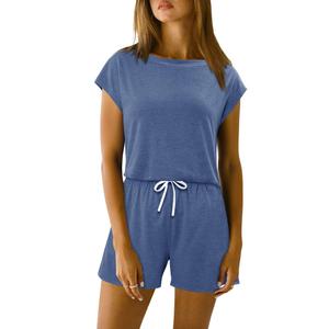 KISSMODA Women's Drawstring Waist Loose Fit Loungewear Set with Pockets (S)