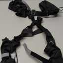 Pezluxe Dog Suspender Boots, Waterproof Anti-Slip Dog Rain Boots with Adjustable Strap, Reflective Paw Protector Pet Shoes for Outdoor Walking, Rain Snow Hiking, Black, Small