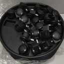 6 Packs 13 Inches Large Plant Caddy with Wheels Plant Saucers on Wheels Rolling Plant Stands Heavy-duty Plant Dolly Plastic Planter Roller Base Pot Movers Outdoor Plant Tray Coaster, Black