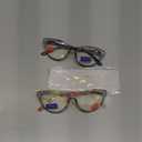 Cat Eye Reading Glasses for Women, Eyeglasses, Blue Light Readers for Women, Computer Eye Glasses, Cheaters, Stylish Glitter Frame for All Face Shapes, 3.5